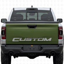 Individuelle Schriftzug-Blackout-Heckklappenfolie für Dodge Ram Rebel_3