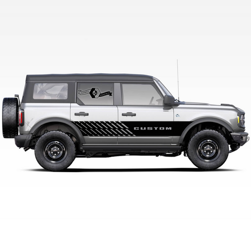 Paar horse Pferd Hengst Logo Streifen Seitentüren Folienaufkleber für Musclecar horse 2021
