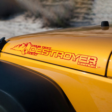 Destroyer Mountain Style Hauben Vinyl-Aufkleber für Jeep Wrangler JK_3