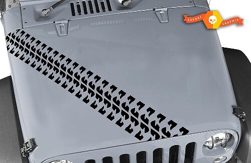 Reifenprofil-Stripe-Vinylaufkleber für Jeep Wrangler