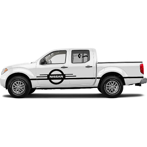 2 Nissan Frontier Akzent Body Line Logo Vinyl Aufkleber Grafik Seitliche Streifen Türen
