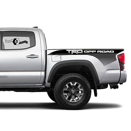 2 Aufkleber-Kit Für Toyota Trd Off-Road Tacoma Streifen Bett Aufkleber Grafik Seite WRAP
