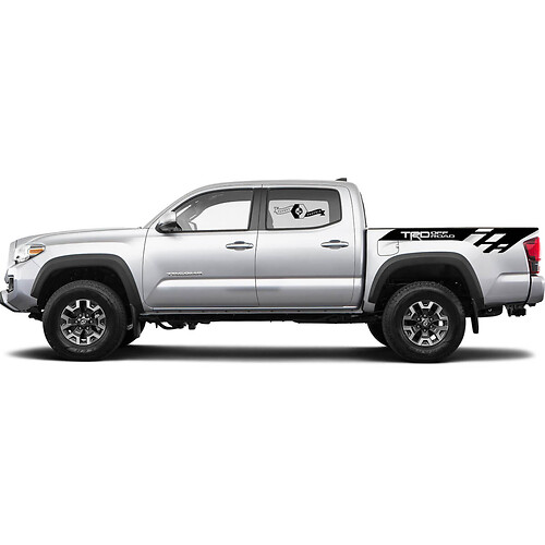2 Aufkleber-Kit für Toyota Trd Off-Road Modern Tacoma Bed Decal Sticker Graphic Side WRAP
