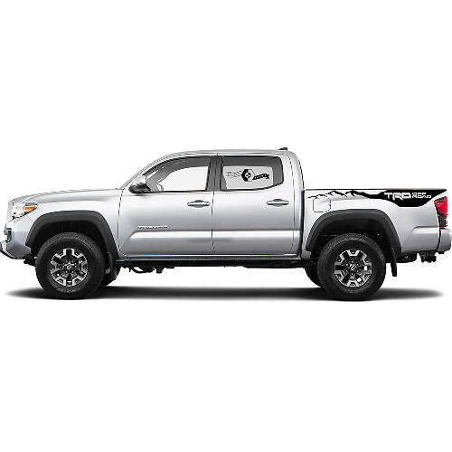 2 Aufkleber-Kit Für Toyota Tacoma Trd Off Road Mountains Bett Aufkleber Grafik Seite WRAP
