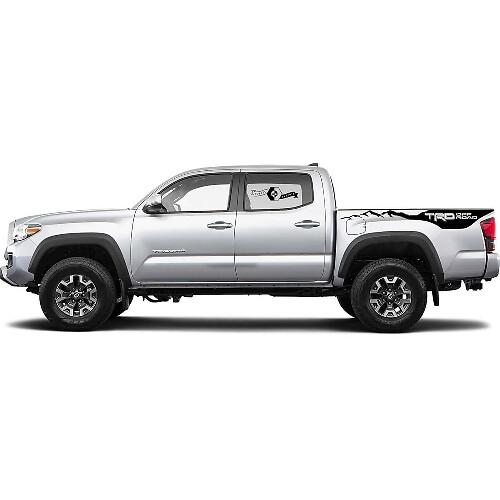 2 Aufkleber-Kit Für Toyota Tacoma Trd Off Road Mountains Bett Aufkleber Grafik Seite WRAP
