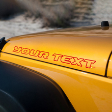 Kontur-Schriftzug Motorhauben-Vinylaufkleber für Jeep Rubicon_3