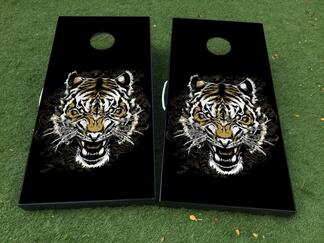 Tiger Cornhole Brettspiel-Aufkleber Vinylfolie mit laminierter Folie
