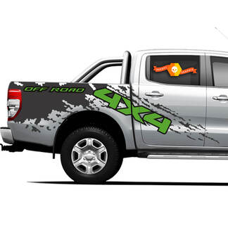 4x4 Off Road Truck Splash Seitenbett Graphics Decals für Ford Ranger
