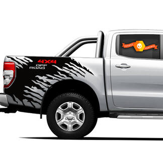 4x4 Off Road Truck Splash Seitenbett Graphics Decals für Ford Ranger 4
