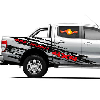 4 × 4 Off Road Truck Splash Side Bed Graphics Decals für Ford Ranger 12
