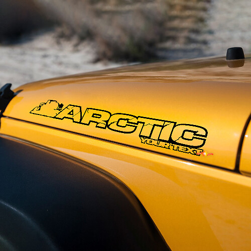 Arctic Beschriftung Motorhauben Vinyl-Aufkleber für Jeep Wrangler