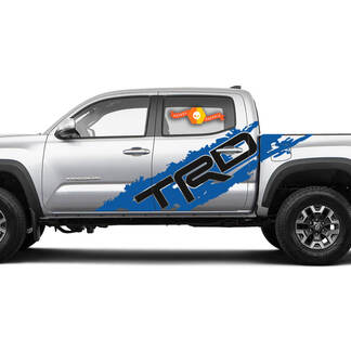 Toyota Tacoma 2005–2022 Custom Two Colors Side Decal Truck Wrap – TRD SIDE
