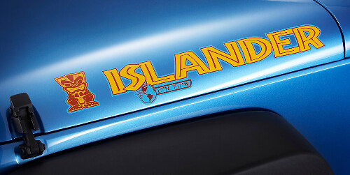 Islander Hauben-Vinyl-Dekor-Kit für Jeep Wrangler JK
