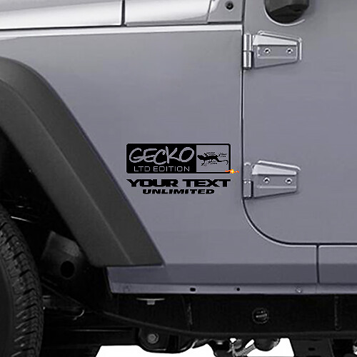 Gecko LTD Style Seiten-Vinylaufkleber für Jeep Wrangler Rubicon