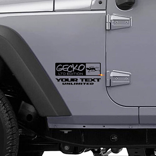Gecko LTD Style Seiten-Vinylaufkleber-Set für Jeep Wrangler Rubicon