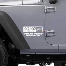 Gecko LTD Style Seiten-Vinylaufkleber für Jeep Wrangler Rubicon_2