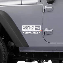 Gecko LTD Style Seiten-Vinylaufkleber-Set für Jeep Wrangler Rubicon_2