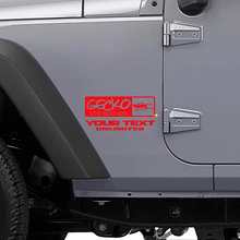 Gecko LTD Style Seiten-Vinylaufkleber für Jeep Wrangler Rubicon_3