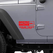Gecko LTD Style Seiten-Vinylaufkleber-Set für Jeep Wrangler Rubicon_3