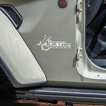 Benutzerdefinierter Text Mojave Gecko Seiten-Vinylaufkleber-Set für Jeep Wrangler Rubicon_2