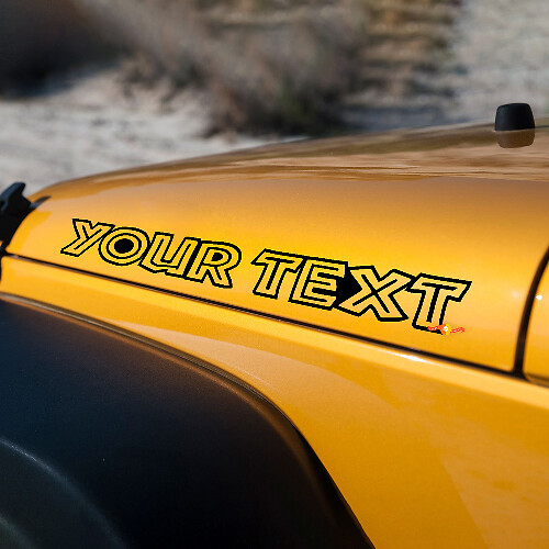 Islander Stil Schriftzug Motorhauben Vinylaufkleber für Jeep Wrangler