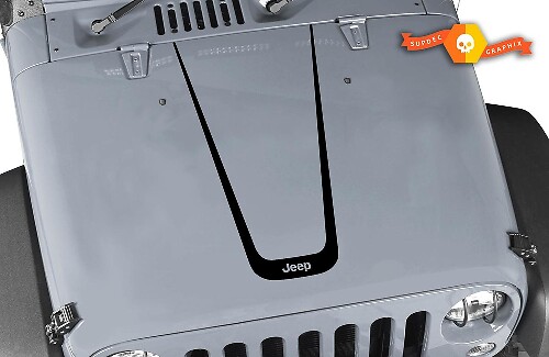 Jeep Wrangler Motorhaube CJ XJ YJ TJ Vinyl-Aufkleber