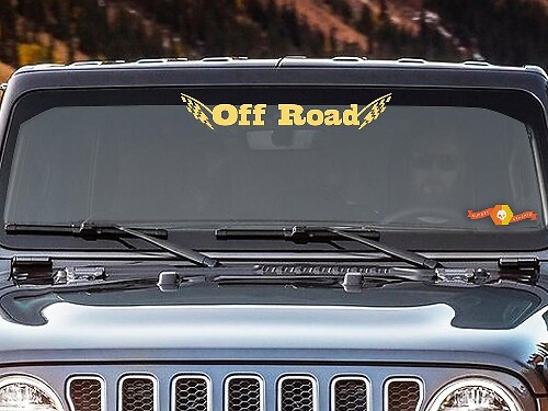 Offroad-Flaggen-Kariert Windschutzscheiben-Banner Vinyl-Aufkleber für Jeep