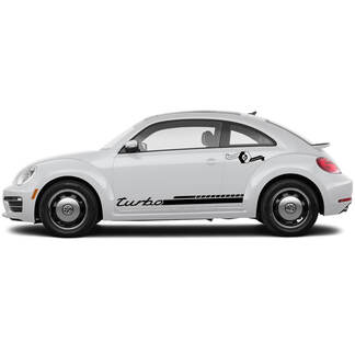 Paar Volkswagen Beetle Rocker Stripe Graphics Decals Cabrio Style passend für jedes Jahr Turbo
