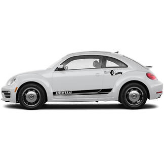 Paar Volkswagen Beetle Rocker Stripe Graphics Decals Cabrio Style passend für jedes Jahr Robo Line
