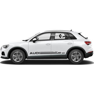 Audi Q3 Aufkleber Türseitenaufkleber Rocker Panel Modern für 2021 Audi Q3 Seitenstreifen Türen Kit Aufkleber Aufkleber
