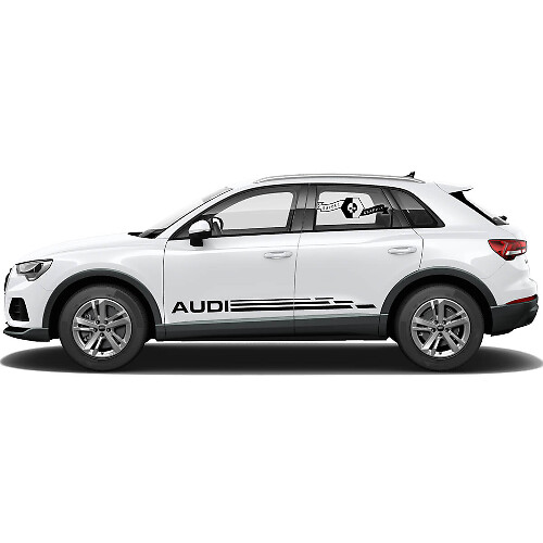 Audi Q3 Aufkleber Seitenaufkleber Rocker Panel Modern für 2021 Audi Q3 Seitenaufkleber Türen Kit Aufkleber
