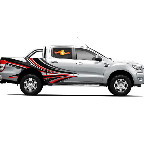 Paar Aufkleber Vinyl Sticker 4X4 Tacoma Toyota TRD Off Road LKW Seitentüren Dragon's Reach
