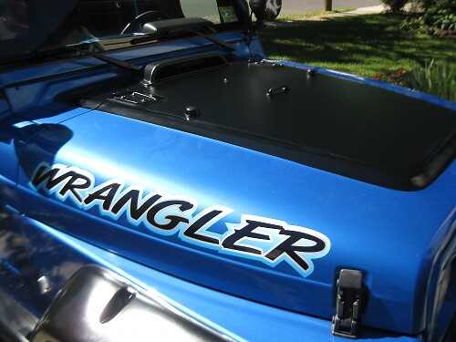 2 Jeep Wrangler Rubicon JK Motorhaubenfarben-Aufkleber