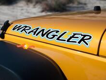 2 Jeep Wrangler Rubicon JK Motorhaubenfarben-Aufkleber 2