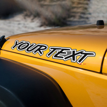 Neon-Schriftzug Motorhauben-Vinylaufkleber für Jeep Wrangler Rubicon_2