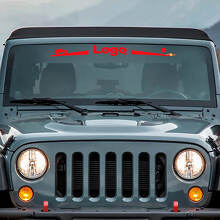 Mountain Style Logo Windschutzscheiben Vinyl Aufkleber für Jeep Wrangler Rubicon_3
