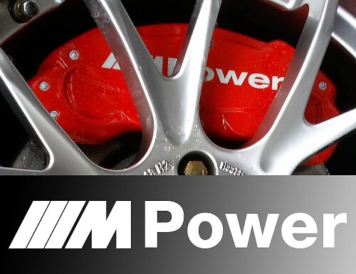 Bmw M Power Bremssattel-Aufkleber, 8 Stück, hitzebeständig

