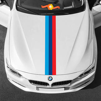 Motorhaubenstreifen M-Farben für BMW aller Generationen und Modelle
