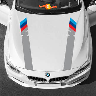 Beide Haubenstreifen M Power M Farben für BMW alle Generationen und Modelle 2
