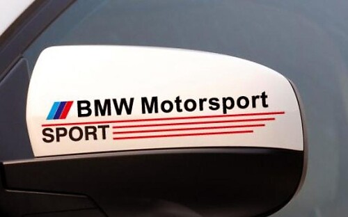 BMW Motorsport Sportaufkleber
