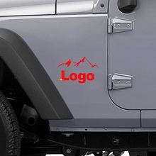 Mountain Style Logo Seiten Vinyl Aufkleber für Jeep Wrangler_3