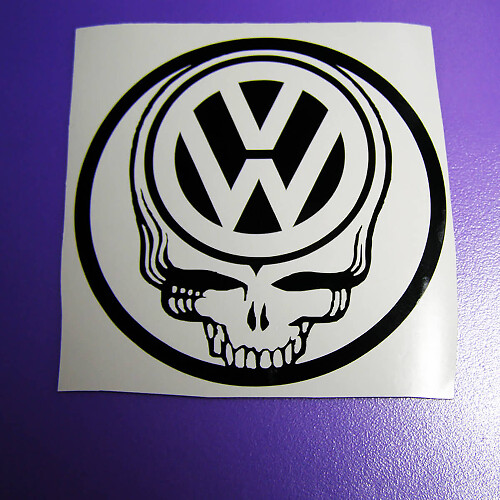 Totenkopf Vinyl-Aufkleber-Set für Volkswagen