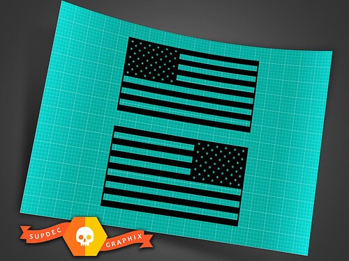 USA-Flagge Universeller Vinyl-Aufkleber für Jeep Wrangler