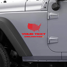 USA-Flaggen-Seitenvinyl-Aufkleber für Jeep Wrangler JK_2