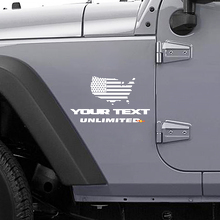 USA-Flaggen-Seitenvinyl-Aufkleber für Jeep Wrangler JK_3