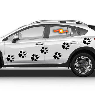 Vinyl-Aufkleber Grafik-Aufkleber Seite für Toyota viele Hundespuren Zeichnung neu 2022
