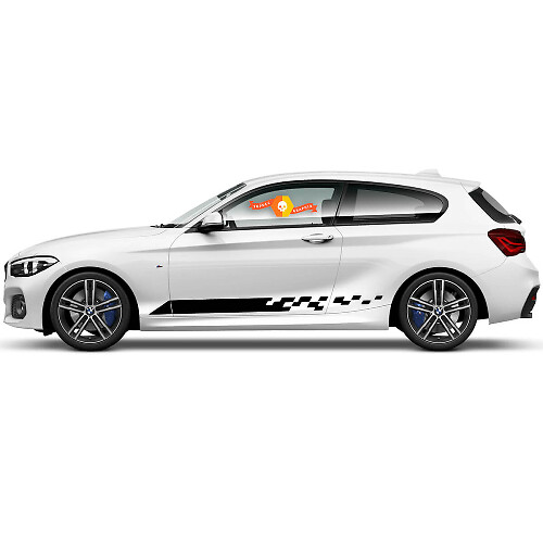 Paar Vinylaufkleber Grafikaufkleber Seite für BMW 1er Serie 2015 Kollapslinie neu
