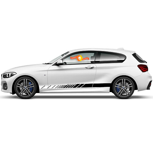 Paar Vinylaufkleber Grafikaufkleber Seite für BMW 1er Serie 2015 Schweller Classic Line
