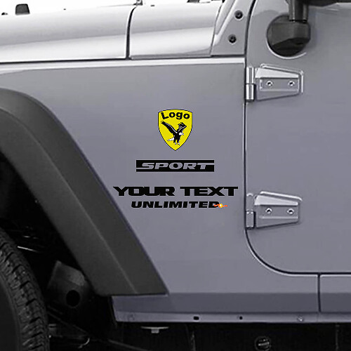 Jeep Wrangler Rubicon Weißkopfseeadler CJ YK JK Vinyl-Aufkleber
