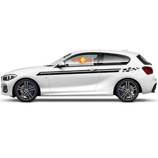 Paar Vinyl-Aufkleber, grafische Aufkleber für die Seite, BMW 1er-Serie 2015, oberer Aufkleber
